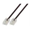 ISDN Modularkabel RJ45 (8/4) - RJ45 (8/4), schwarz, 0,5 m