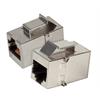 Keystone Einbauadapter RJ45 Buchse/Buchse 1:1 STP Cat.5e Edelstahlgehäuse