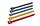 Klettkabelbinder Set 50teilig 150x12x2,6mm 5farbig sortiert