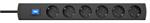 Kopp Steckdosenleiste DUOversal® plus 6-12 mit Schalter schwarz 1,4m