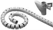 Kunststoff Kabelkanal / Spiralschlauch grau 2,5m x20mm Goobay®