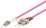 LC/SC Duplex Kabel OM4 50/125my LSZH violett 3,0m