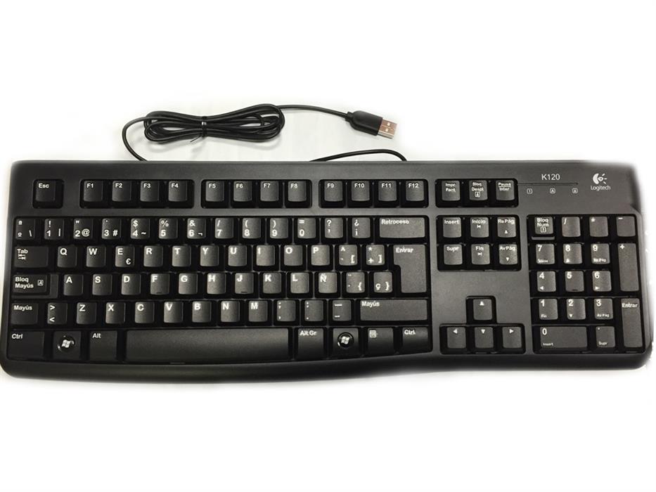 Logitech® OEM Business Keyboard deutsch USB Tastaturen RW - QWERTZ eK ELECTRONICS kabelgebunden K120 schwarz