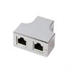 Modular T-Adapter 1 x RJ45 Buchse auf 2 x RJ45 Buchse, metallisiert / LogiLink®