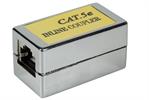 Modularkupplung RJ45 STP Cat.5e metallisiert Buchse/Buchse 1:1 Belegung