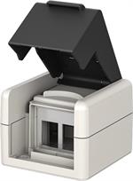 Outdoor-Aufputzdose IP44, 2x Keystone-Ports / Goobay