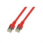 RJ45 CAT5e Patchkabel SF/UTP 100Mhz 1Gb CCA AGW26/7 PVC rot 25m