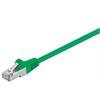 RJ45 CAT5e Patchkabel SF/UTP 100Mhz 2,5Gb CCA AGW26/7 PVC grün 0,5m