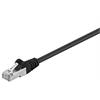 RJ45 CAT5e Patchkabel SF/UTP 100Mhz 2,5Gb CCA AGW26/7 PVC schwarz 1m