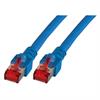 RJ45 CAT6 Patchkabel S/FTP 250Mhz 5Gb CU AGW27/7 LsoH blau 0,25m