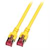 RJ45 CAT6 Patchkabel S/FTP 250Mhz 5Gb CU AGW27/7 LsoH gelb 30m