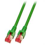 RJ45 CAT6 Patchkabel S/FTP 250Mhz 5Gb CU AGW27/7 LsoH grün 7,5m