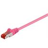 RJ45 CAT6 Patchkabel S/FTP 250Mhz 5Gb CU AGW27/7 LsoH magenta 0,25m