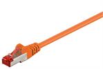 RJ45 CAT6 Patchkabel S/FTP 250Mhz 5Gb CU AGW27/7 LsoH orange 0,5m
