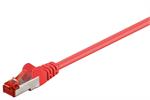 RJ45 CAT6 Patchkabel S/FTP 250Mhz 5Gb CU AGW27/7 LsoH rot 15m