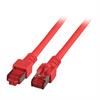 RJ45 CAT6 Patchkabel S/FTP 250Mhz 5Gb CU AGW27/7 LsoH rot 3m