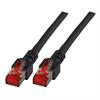 RJ45 CAT6 Patchkabel S/FTP 250Mhz 5Gb CU AGW27/7 LsoH schwarz 3m