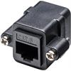 RJ45-Modularkupplung/Verbinder mit Montageflansch, CAT 6