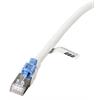 RJ45 Patchkabel S/FTP,Cat.6A, 26AWG BC, LSZH, 0,5m, weiss, abschließbar