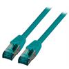 RJ45 Patchkabel S/FTP Cat.6A LSZH 10GB 500Mhz grün 1m