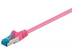 RJ45 Patchkabel S/FTP Cat.6A LSZH 10GB 500Mhz magenta 0,5m