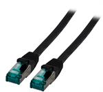 RJ45 Patchkabel S/FTP Cat.6A LSZH 10GB 500Mhz schwarz 0,5m