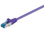 RJ45 Patchkabel S/FTP Cat.6A LSZH 10GB 500Mhz violett 0,25m