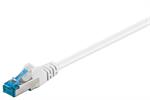 RJ45 Patchkabel S/FTP Cat.6A LSZH 10GB 500Mhz weiss 0,5m