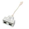 SharingAdapter CAT5e 2xRJj45 1-1 2-2 3-3 4-1 5-2 6-6 7-3 8-6 länge 0,15m