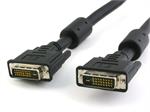 TECHly® DVI-D Dual-Link Anschlusskabel Stecker/Stecker mit Ferritkern 10m