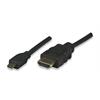TECHly® HDMI mit Ethernetkabel auf HDMI Micro D schwarz 1m