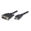 TECHly® HDMI zu DVI-D Anschlusskabel, schwarz, 1,8m