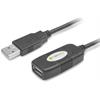 TECHly® USB 2.0 HighSpeed Aktives Verlängerungskabel 10 m