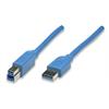 TECHly® USB 3.0 Anschlusskabel A/St B/St Superspeed Länge 0,5m