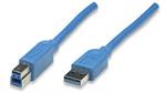 TECHly® USB 3.0 Anschlusskabel A/St B/St Superspeed Länge 0,5m