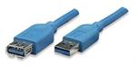 TECHly® USB 3.0 Verlängerungskabel A/St B/Bu Superspeed Länge 0,5m
