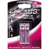 texus® AAA Micro HR03 800mAh 1,2V Akku Batterie 2er Packung