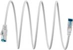 Ultraflexibles CAT 6A Patchkabel S/FTP (PiMF) 1,0m weiß / Goobay