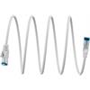 Ultraflexibles CAT 6A Patchkabel S/FTP (PiMF), 3,0m weiß / TPE 10GB