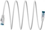 Ultraflexibles CAT 6A Patchkabel S/FTP (PiMF),5,0m weiß / TPE 10GB