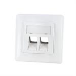 Unterputz Rahmenset für 2 x Keystones designkompatibel DIGITUS