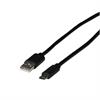 USB 2.0 480Mbit 3A Anschlusskabel Typ-A Stecker auf Typ-C 0,5m schwarz