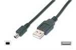 USB 2.0 Anschlußkabel A-ST 5polMiniST 1,8m schwarz UL2725