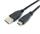 USB 2.0 Kabel USB-C™ auf USB A, schwarz Länge 2m / Equip®