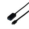 USB 3.2 Gen2 10Gbit Verlängerungskabel, Typ-C Stecker - Typ-A Buchse, 5m