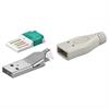 USB A-Stecker zur werkzeuglosen Montage VPE 10Stck / Goobay