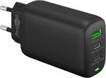 USB-C™ PD 3-fach Multiport-Schnellladegerät (65 W) schwarz / Goobay®