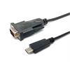 USB-C->Serial Adapter RS232-DB9 Prolific St/St 1.50m / Equip