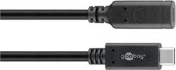 USB-C™-Verlängerung USB 3.2 Generation 2 Länge 1m sc hwarz / Goobay®