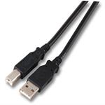 USB2.0 Anschlusskabel A-B Stecker/Stecker Länge 0,5m schwarz, Classic